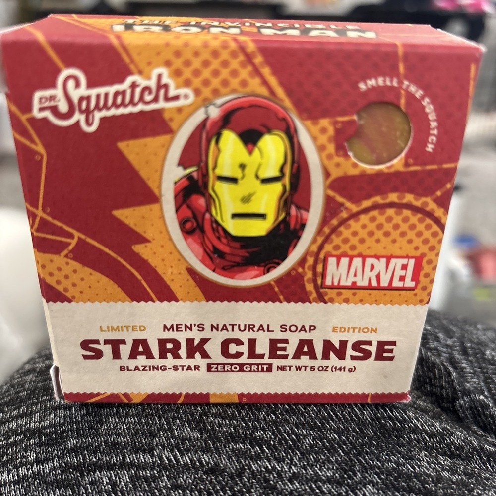 NEW Dr. Squatch Stark Cleanse IRON  MAN Limited Edition Soap Marvel Avengers - Picture 7 of 7
